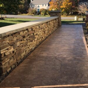 wall stone landscape border