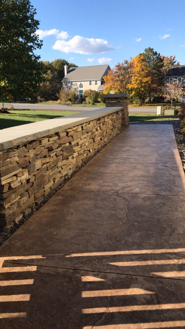 wall stone landscape border