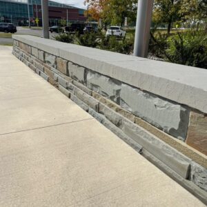 wall stone landscape garden